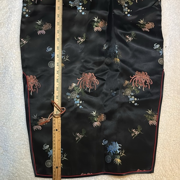 Solz Squirrel Vintage Chinese Cheongsam Maxi Rayon / Satin EU36 / size 4/6 Dress - Picture 3 of 13